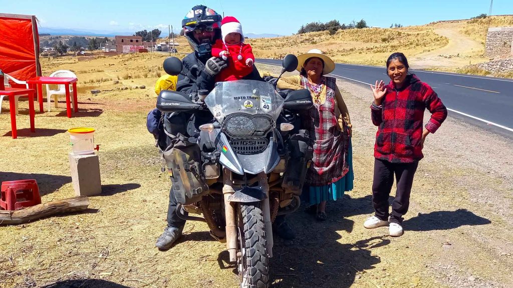 Bonding with the locals - Bolivia